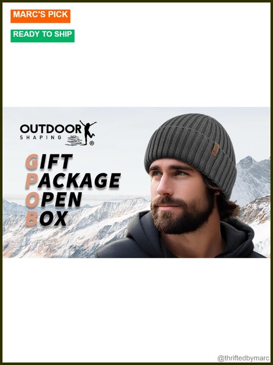 100% Merino Wool Unisex Beanie, Cuffed Knit Hat, Soft Warm Winter Hat main image 4